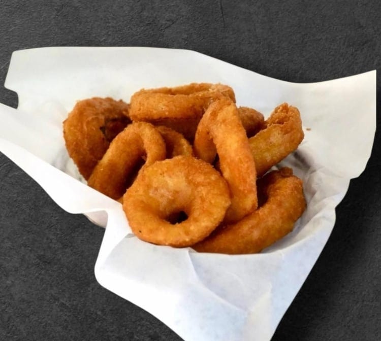 Beer Battered Onion Rings.